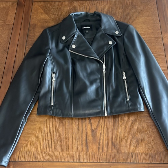 Express Black Bomber Jacket - Picture 3 of 6